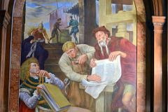 21-3 Gutenberg Showing a Proof (of the Bible) to the Elector of Mainz Mural In McGraw Rotunda New York City Public Library Main Branch